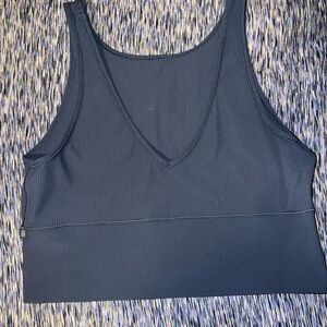 LULULEMON Dark Blue Ribbed Tank Top